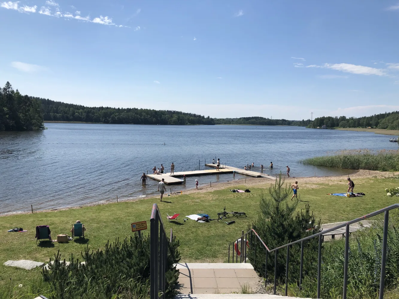 Sjudargårdsbadet 3 km från Hotell Kristina