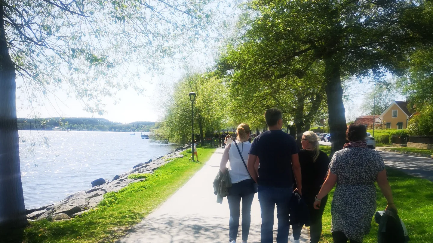 Konferens med walk and talk längs strandpromenaden Sigtuna